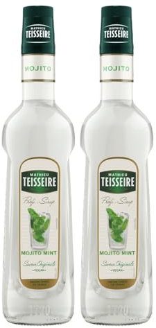 Mathieu Teisseire Getränke-Sirup Mojito Mint 0,7L - Cocktails (2er Pack)