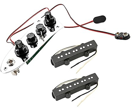 Toyvian Humbucker Pickup für Bass-tonabnehmer Klangregelungswerkzeug mit Einfacher Bassbauteilschaltung Empfindlicher Bass-humbucker Saiter Bass-tonabnehmerschaltung