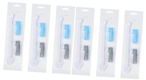 Sosoport 2sets Haustierzahnbürste Für Katzen Und Hunde 3 Bürsten 6 Reinigungsset 3pcs*2