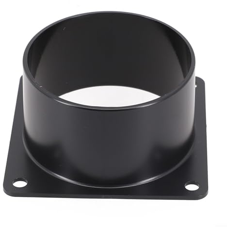 Conexión de conducto de plástico, conector de conducto de aire, panel de brida, conector de brida de pared, calefacción y refrigeración, de ventilación recto, accesorios de tubería (75 mm)
