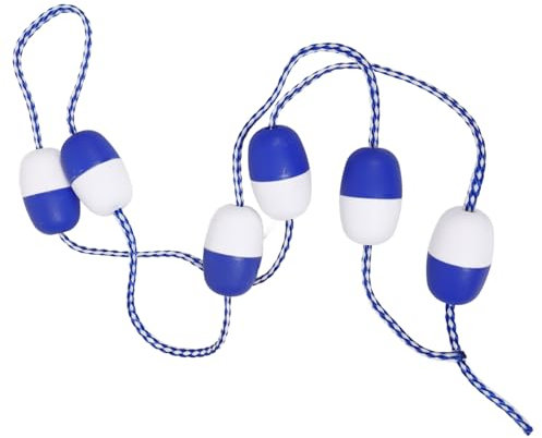 Supvox Sicherheitsseil Für Pools Mit Schwimmern Praktische Schwimmbojenleine Zum Aufteilen des Schwimmbads Spiralboje Für Poolmarkierung Und Trennwand Polyethylen-Material Guter Auftrieb