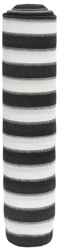 Iiaky Red de privacidad HDPE Gris Antracita y Blanco 1,2x50 m 75 g/m² Tela Sombra Exterior Tela de toldo Red de Sombra Exterior