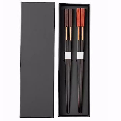 ZGYOZMNG Palillos Chinos Reutilizables para Principiantes, Palillos Chinos japoneses Hechos a Mano para Parejas, Juego de Palillos Chinos para bendición de Bodas (C 2 Pares) (C 2 Pares)
