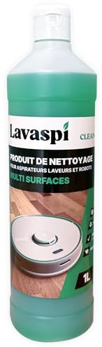 Lavaspi Produit Nettoyant Sol pour Robot Laveur et Aspirateur Laveur, Parfum Puissant, Ultra Concentré - N1304 (Lot de 1)