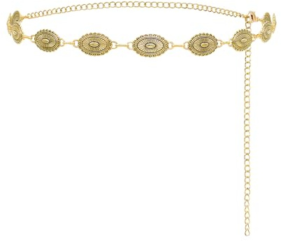 Ceinture Chaîne, Ceinture En Chaîne Pour Femme Taille En Métal Ceinture De Chaîne Réglable Ceinture De Taille De Mode Vintage, Ceinture De Cowgirl Occidentale Ceintures Boho Exquises Pour Jeans Robe