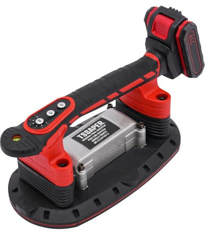 Outils vibrants pour carrelage - 21 V - 2000 mAh - Outil vibrant pour carrelage - Avec ventouse électrique - 6 vitesses réglables - Pour granit, verre, carrelage, porcelaine