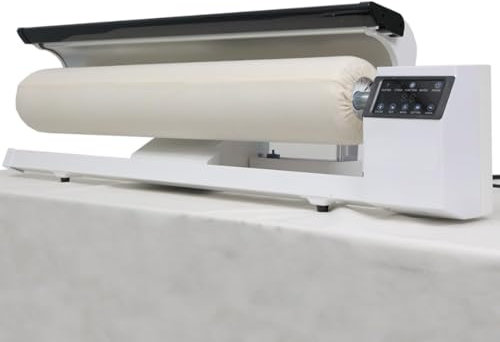 KHYTEBV Macchina da Stiro a Rullo Commerciale con Controllo a Pedale e Vapore Continuo, pressa a Vapore rotativa per Una Stiratura efficiente dei Tessuti