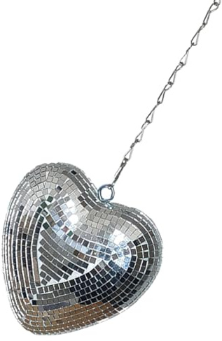 Amosfun Palla da Discoteca Forma Decorazione Sospesa Riflettente per Feste Matrimonio e Club Facile da Appendere Materiali Resistenti e Duraturi Inclusa