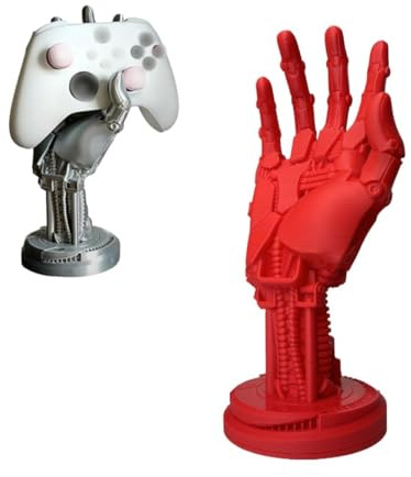 Muiltvoe Gaming Controller Holder 3D Print Mechanical Hand Game Handle Rack Headphones Stand Keys Organizer Gaming Accessories for Gamer Room Decor