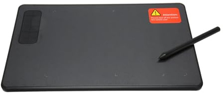 Fockety Tableta de Dibujo, 9x6 Pulgadas 5080lpi Resolución 12 Teclas de Acceso Direto Tableta Graca 8192 Niveles Stylus Lineas Suaves Lectura Rápida Graca Peave