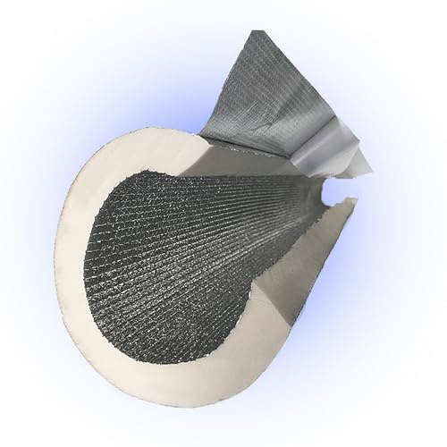 rohrisolierung heizung 90mm weiß selbstklebend Innere und äußere Aluminiumfolie