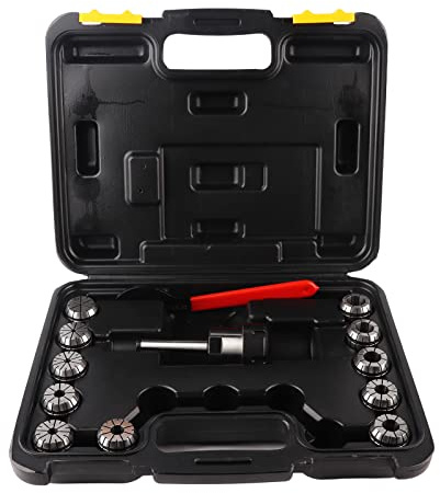 Fyearfly Precision ER32 - Juego de portabrocas de pinza MT2 para fresadora, cambios fáciles de herramientas, incluye mango y llave, práctica caja de almacenamiento