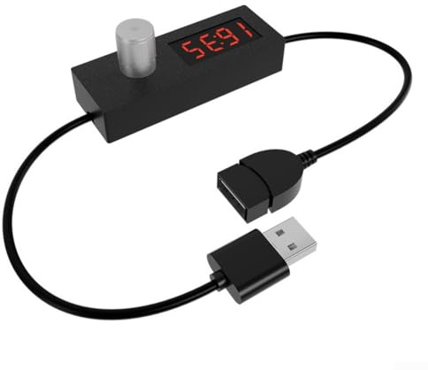 Yuanpgky USB-betriebener 24-Stunden-Zeitschaltuhr mit Digitalanzeige für Aquarium-Ausrüstung, 5 V Sicherheitsspannung, Countdown, Abschaltsteuerung