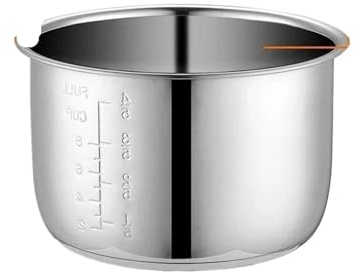 Pentola a pressione elettrica da 6 litri, rivestimento interno, ciotole multicooker, serbatoio in acciaio inossidabile for cucinare zuppa e porridge Pentola Di Ricambio