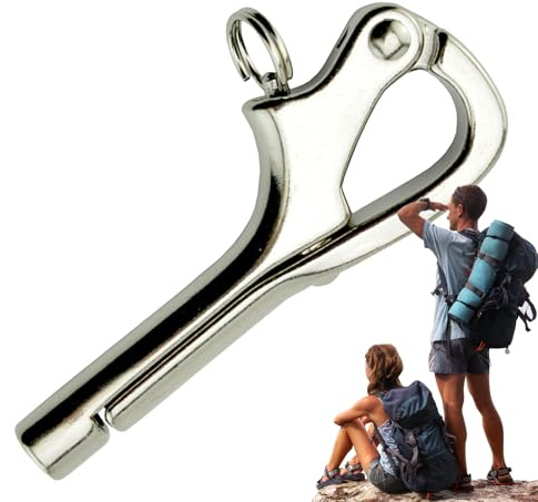 Marine Release Hook, Stainless Steel Shackle, Boat Hardware Hook, Construction with, Quick Release Design with, for Sailing Yacht Fishing Sightseeing Commuting Use