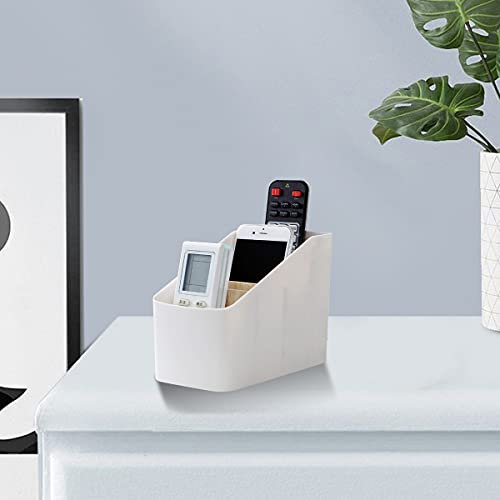 YINENGD 4 Fächer Desktop-Aufbewahrungsbox, Fernbedienungshalterung Aufbewahrungsbox Desktop-Aufbewahrungsbox abnehmbarer Bambus, verwendet für Schreibtische, Küchen, Badezimmer