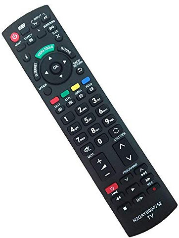 Reemplazo N2QAYB000752 Mando Panasonic TV para Panasonic Viera TV LED LCD 3D Smart TV - No se Necesita configuración