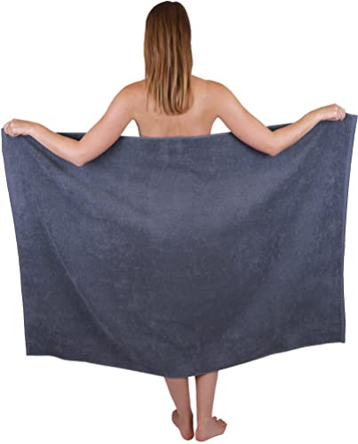 Betz Maxi duschhandduk XXL badhandduk storlek 100 x 150 cm BERLIN färg dunkelgrå - BERLIN