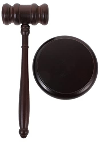 STOBOK Martillo De Subasta De La Corte De Subastas De Reunión De Juguete Martillo Para Juez Multi Herramientas Mazos De Subasta Martillo De Juicio Cosplay Niño De Madera