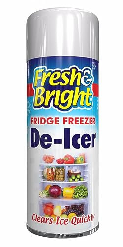 AlezyB - 12 x Fridge De-Icer Spray 200ml Fast Acting Melts Ice and Frost Quickly Fridge Cleaner Genuine Fresh & Bright