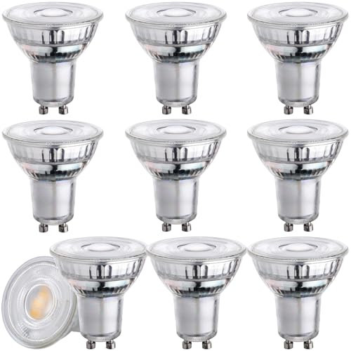 Wesome Lighting GU10 LED Glühbirne, 1,9W 340LM, Warmweiß 3000K, 36° Abstrahlwinkel, Energieeffizienzklasse A, Nicht Dimmbar, 10 Stück