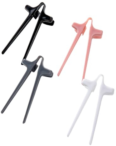 TRHDFW 4 Snack Fingers, Game Chopsticks, Snack Tongs, Snack Tools, Keep Hands Clean