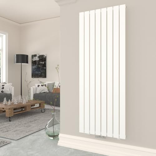 T&K Heizkörper Flach 1800x616mm Weiß Einlagig Design Heizkörper, Vertikal Moderne Paneelheizkörper Badheizkörper Für Mittelanschluss Heizung