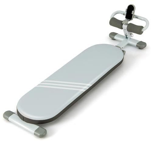 COSTWAY Sit up Bank klappbar, Schrägbank höhenverstellbar mit 3 fach verstellbaren Winkeln, Hantelbank mit Handyhalterung für Zuhause, 150 kg Belastbar für Jugendliche von 14-18 Jahren (Blau)