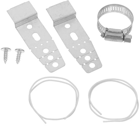 POPETPOP Kit Fissaggio Lavastoviglie Piastra Di Montaggio Clip Di Installazione Staffe Laterali in Metallo Supporto Per Mobile Per Lavastoviglie Hardware Di Montaggio Per Uso Domestico