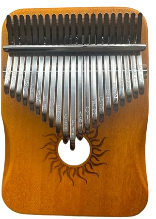 Kalimba Thumb Piano, 21 Keys, Musical Instruments Gift Set with Tune Hammer, Music Book, Carrying Bag