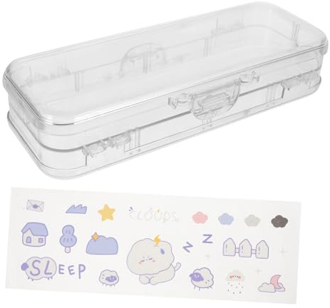 Holibanna 1stück Große Stiftebox Mit Großer Kapazität Transparente Aufbewahrungslösung Für Bleistifte Und Schreibwaren Praktische Organizer Für Schreibtisch Und Schule