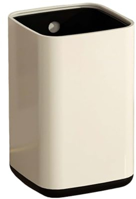 DSFHVBDD Cubo Basura Acero Inoxidable Papelera Sin Tapa Contenedor Residuos Cesto Basura Cocina Oficina Baño Cubo Abierto Gran Capacidad Fácil De Limpiar Papelera Reciclaje Cubo Metálico