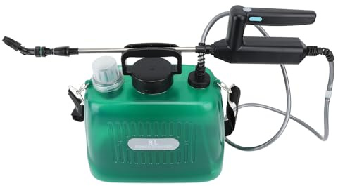 Alomejor Pulvérisateur Portable à Piles de 2,1 Gallons avec Contrôle Automatique et Utilisation Multifonction, Pulvérisateur électrique pour Stérilisation et Voiture (Green)