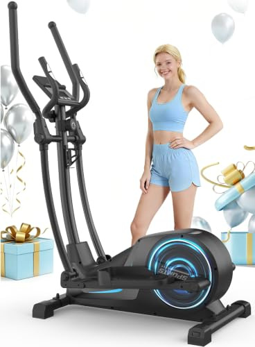 Cowmew Cross Trainer 16-Lvl Resistance 8KG Flywheel 150KG Capacity for Home