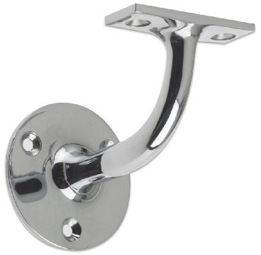 ZAB70CP 63mm Handrail Bracket Polished Chrome From The Door Handle Store by Zoo Hardware