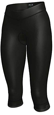 Alé Cycling Damen Pragma Classico 3/4 Radhose, Schwarz/Anthrazit, XXL