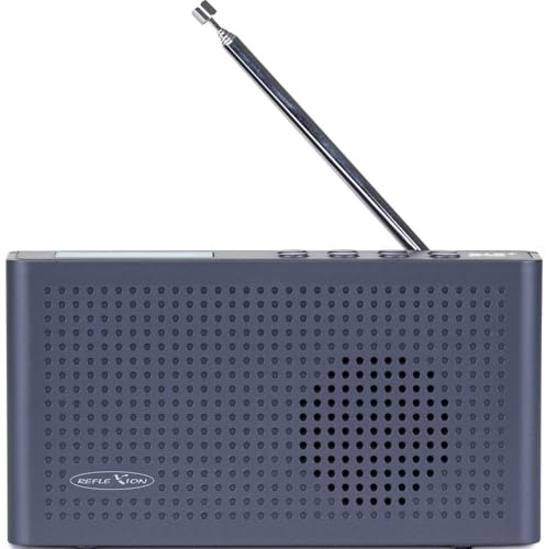 Reflexion TRA26DAB Tragbares UKW Radio mit DAB/DAB+ (16 Watt) Displayanzeige, Intregierter Akku, 20 Senderspeicherplätze, Schwarz