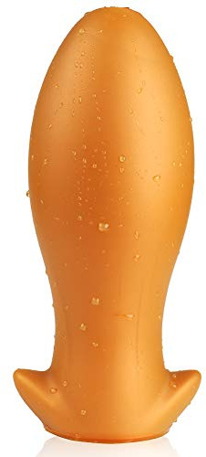 Roluck Analdilos Hommes Poupée Sexuelle Real pour Hommes Super Soft Anal Plug, Liquid Silicone Butt Plug, Super Soft Egg Shaped Anal Dildo pour Dilatateur Anus, Masseur de prostate (XXL)