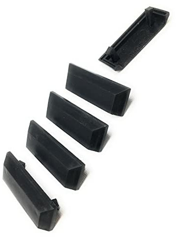 Schüco Wasserschlitzkappen Entwässerungskappen schwarz Wasserloch Fenster 5x