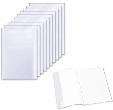 20 Stück A4 Buchumschlag Transparent Hefthüllen Wiederverwendbarer Buchhüllen aus Polypropylen Strapazierfähiger Wasserfes Abwischbarer Bucheinband Schulbücher für Gängigen Schulbücher Schulhefte