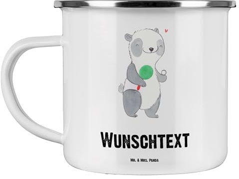 Mr. & Mrs. Panda Becher Panda Tischtennis - Personalisierte Geschenke, Meisterschaft, Tasse Bedrucken, Ballsport, Kaffeetasse, Sportler, Sprüche, Bergsteigen, Camping, Verein, Tassen, Bund