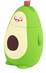 RiToEasysports Botella de Agua de Aguacate, Vidrio de Aguacate de Dibujos Animados, Taza de Agua Linda de Doble Capa, Taza Portátil para Beber Jugo de Niña, Regalos para Estudiantes con Cuerda