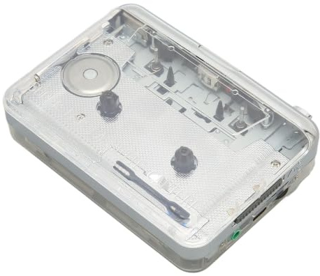 Portable Cassette Player - Clear Stereo Sound, FM Radio, Auto Reverse, Vintage Style, 3.5mm Headphone Jack, Cassette Tape to Headphone Transfer, Powered By Batteries or USB