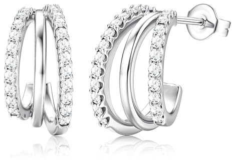 Dochais goldene ohrringe damen creolen gold silber ohrringe vergoldet