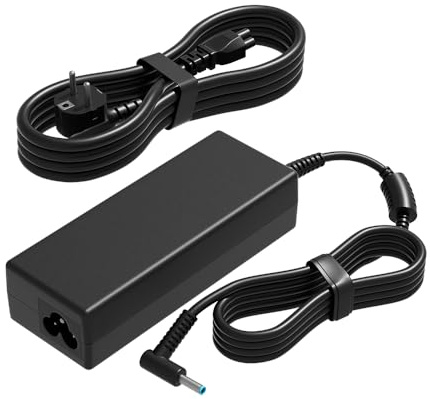 PowerPortnerLink 65W 45W Smart Blue Tip charger Compatible with HP Envy& Elitebook& Pavilion& ProBook& Stream& Notebook& Spectre 13 Chromebook 11 14 Zbook 14u 15u Laptop