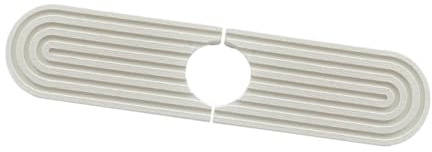 Fenteer Tapis Robinet Protège Plan de Travail Tapis Absorbant Évier Anti Éclaboussure Diatomite Facile à Nettoyer Convient pour Cuisine Salle de Bain, Blanc