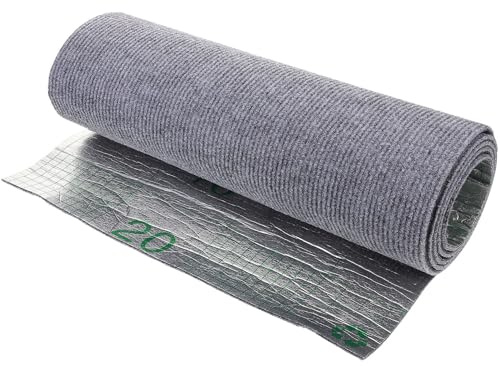 SOLUSTRE Selbstklebender Katzenkratzteppich Strapazierfähige Kratzmatte Dunkelgrauer Teppichschutz für Kratzbaum Möbelstufen und Sofa rutschfeste Katzenmatte für Wohnungskatzen