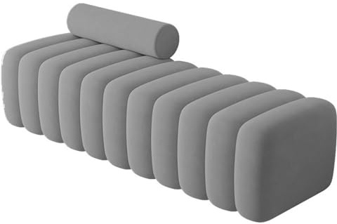 SDA287MZ Foyer Upholstered Fabric Shoe Changing Bench Long at the Foot of the Bed in the Bedroom with Backrest Mudroom(XXX-Large)