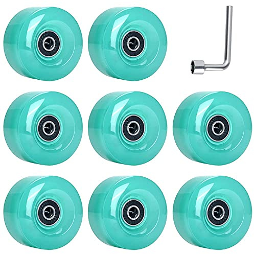Tumintu 8 StüCk 58Mmx32Mm, 82A Quad Rollen Rollschuhe für Den AußEn- Und Innenbereich, PU für Zweireihiges Rollen Rollschuh ZubehöR