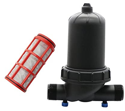 Adattatore per tubi idraulici da giardino 1-1 / 2 pollice 1-1 / 4 pollici 2 pollici 120 Mesh Schermo filtro Giardino Drip Irrigazione Fontana Strumento annaffiato annaffiatorballiante filtro netto 1 p